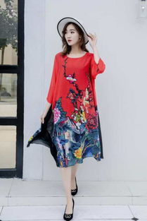騏谷仿真絲夏裝批發 大碼外披連衣裙的品牌尾貨商機